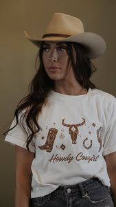 Howdy Cowgirl Tee