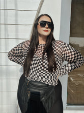 Load image into Gallery viewer, The 1995 Checkered Mesh Top