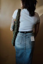 Load image into Gallery viewer, The Twain Light Wash Denim Skirt