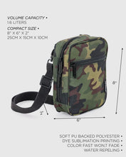 Load image into Gallery viewer, Camo Print Crossbody Bag