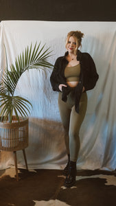 A Muted Taupe Workout Set