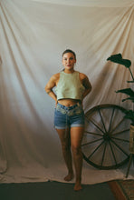 Load image into Gallery viewer, The Linen &amp; Sage Crop Top
