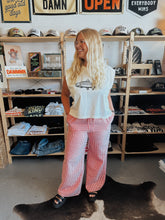 Load image into Gallery viewer, Cardinal Gingham Pants
