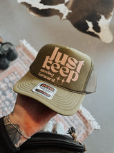 Load image into Gallery viewer, Just Keep Moving Forward Trucker Hat
