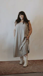 Cowboys Cry Too Gingham Dress