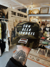 Load image into Gallery viewer, Sun Beer Cowboys Trucker Hat
