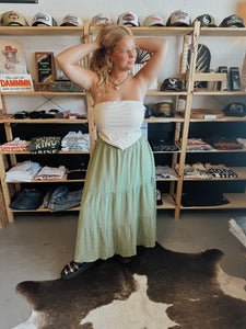 The Bohemian Sage Skirt