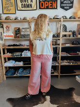 Load image into Gallery viewer, Cardinal Gingham Pants

