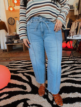 Load image into Gallery viewer, Bow Down Barrel Jeans
