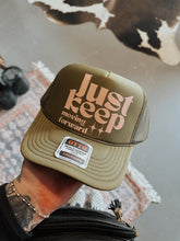 Load image into Gallery viewer, Just Keep Moving Forward Trucker Hat
