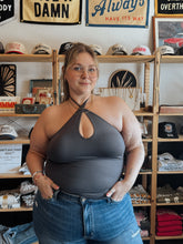 Load image into Gallery viewer, KLASSY Grey Halter Top
