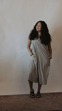 Load image into Gallery viewer, Cowboys Cry Too Gingham Dress
