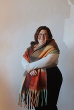 Load image into Gallery viewer, Oversized Long Blanket Fringe Scarf
