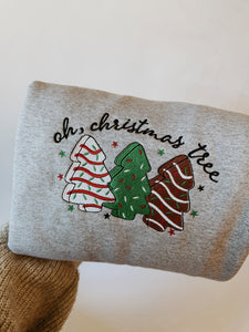 Oh Christmas Tree Embroidered Sweatshirt