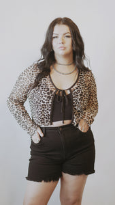 The Von Dutch Leopard Mesh Top