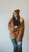 Load image into Gallery viewer, A Rust Waffle Knit Shacket

