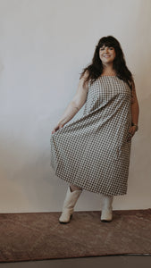 Cowboys Cry Too Gingham Dress