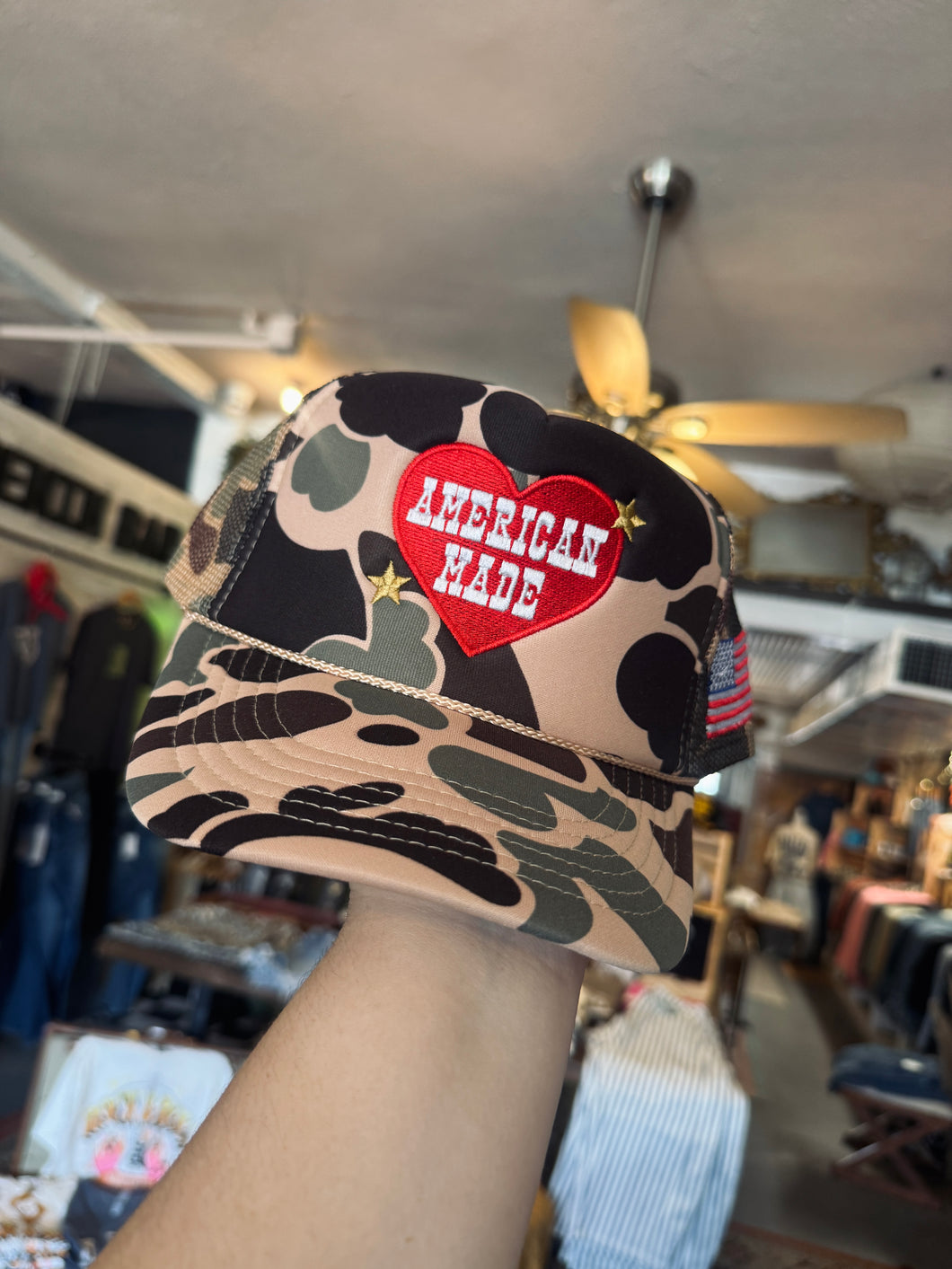 American Made Camo Trucker Hat
