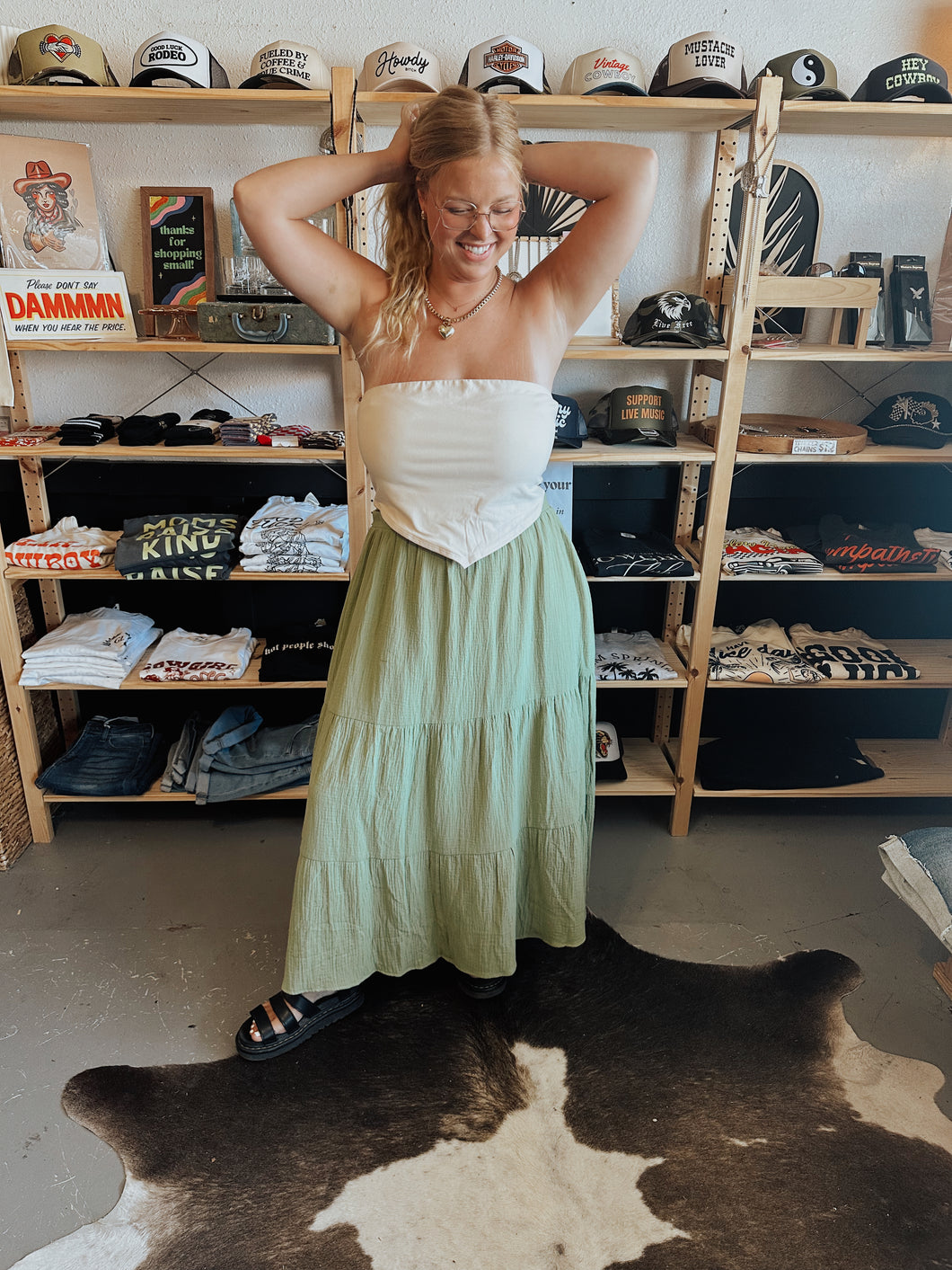 The Bohemian Sage Skirt
