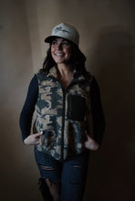 Load image into Gallery viewer, The Camo Sherpa Vest
