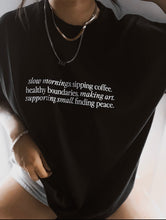 Load image into Gallery viewer, Slow Mornings Oversized Tee

