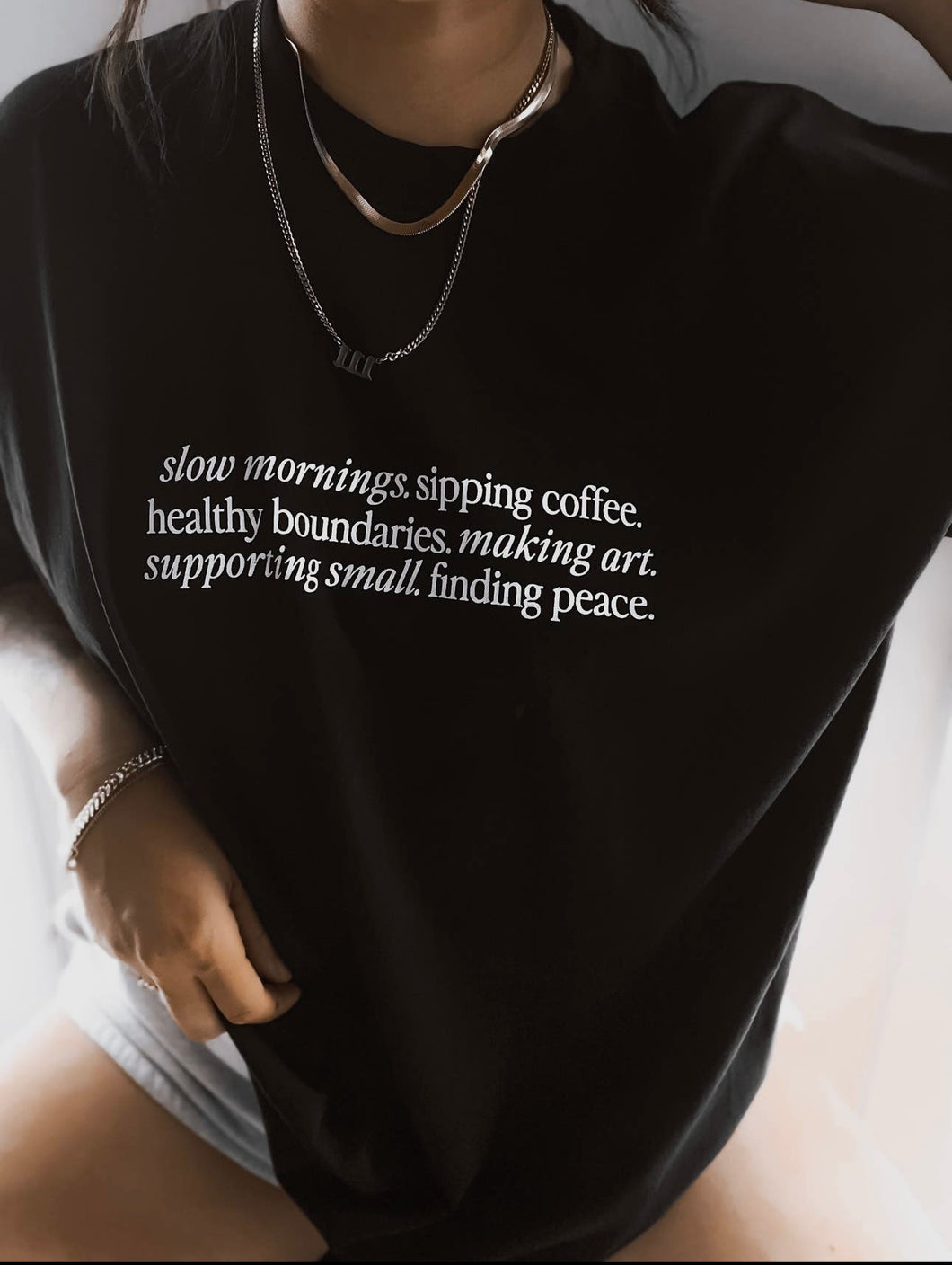Slow Mornings Oversized Tee