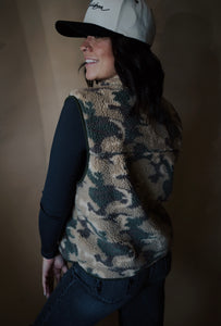 The Camo Sherpa Vest