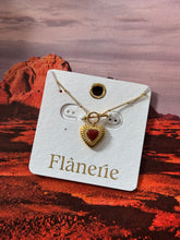 Load image into Gallery viewer, Dainty Red Heart Toggle Necklace
