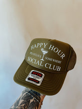 Load image into Gallery viewer, Happy Hour Social Club Trucker Hat
