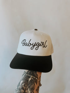 Babygirl Embroidered Canvas Trucker Hat