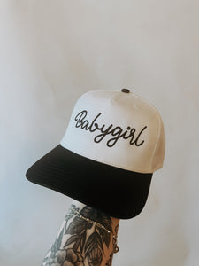 Babygirl Embroidered Canvas Trucker Hat