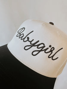 Babygirl Embroidered Canvas Trucker Hat