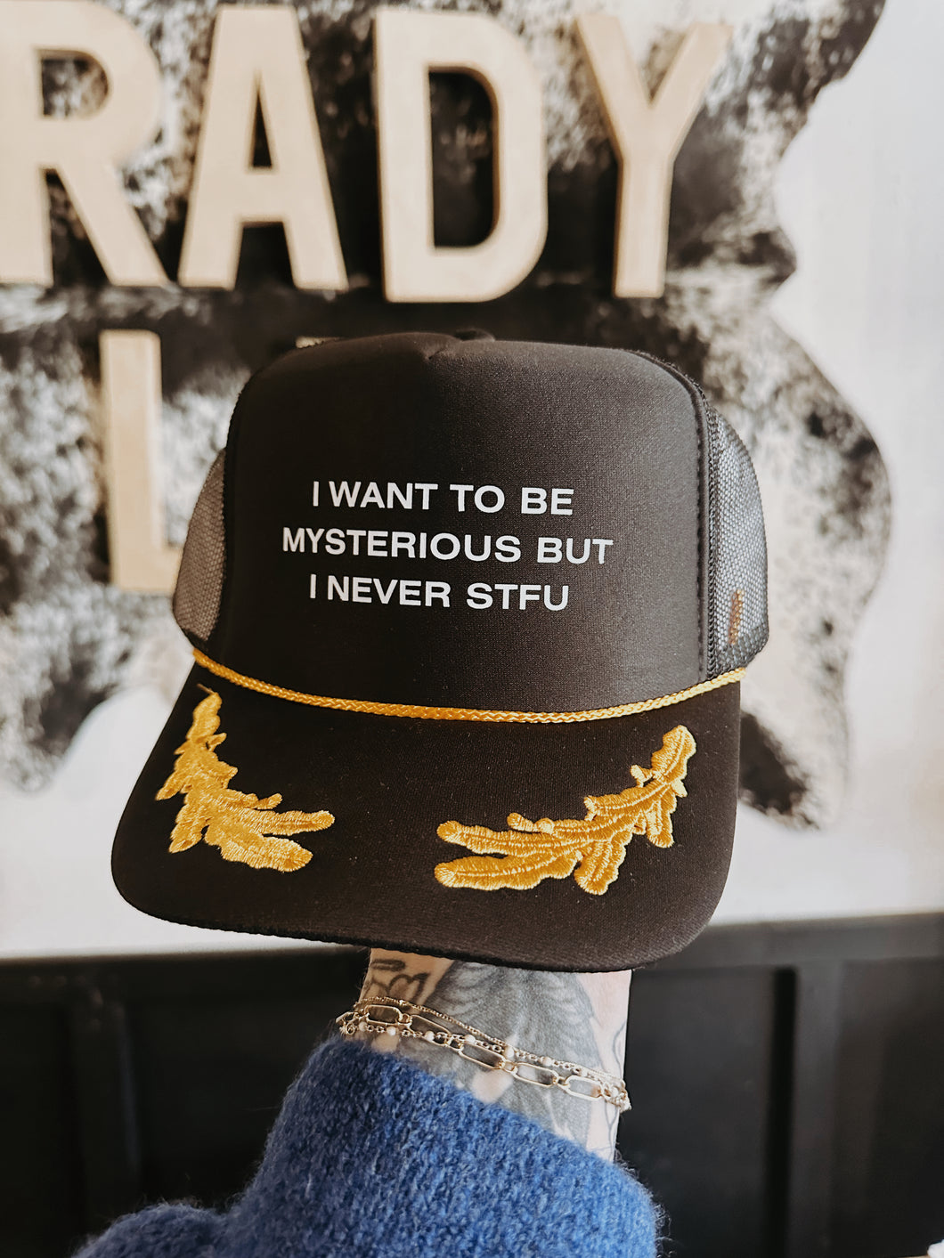 I Want To Be Mysterious Trucker Hat