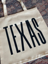 Load image into Gallery viewer, Texas Canvas Tote Bag
