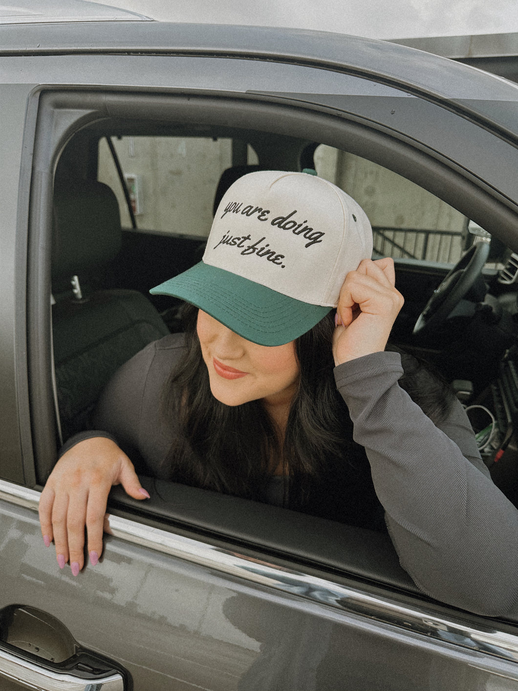 You Are Doing Just Fine Trucker Hat