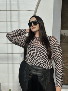 The 1995 Checkered Mesh Top