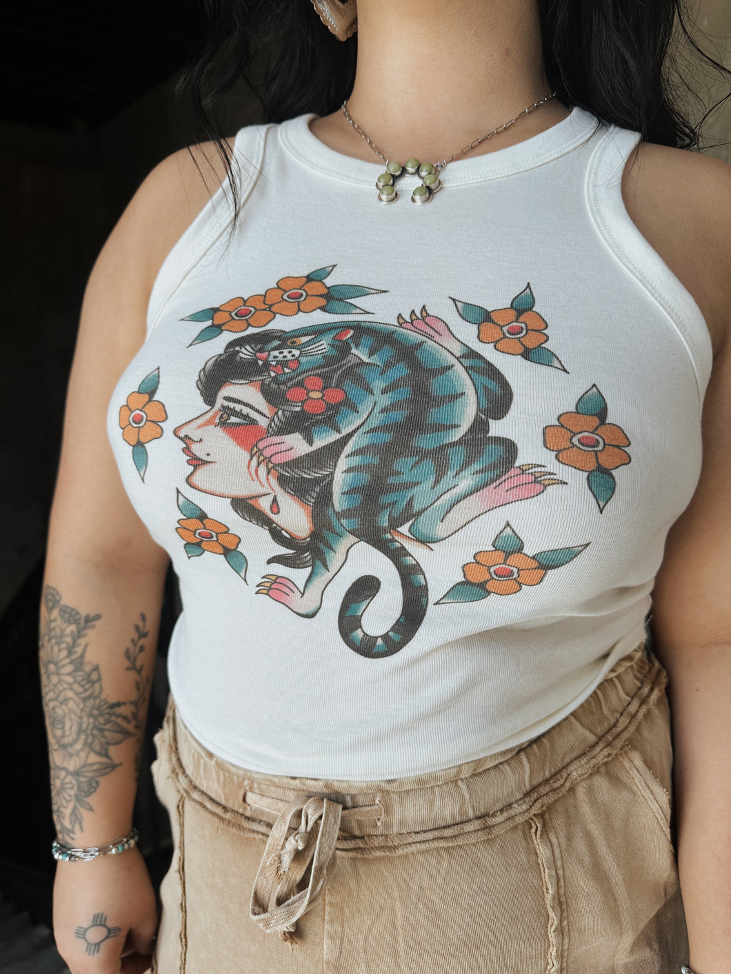 Tattoo Panther Girl Tank