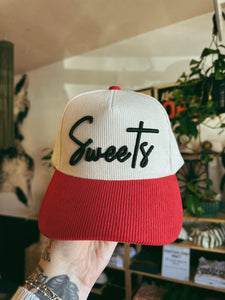 Sweets Embroidered Corded Hat