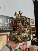 Load image into Gallery viewer, Sweet Heart Puff Embroidered Trucker Hat
