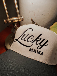 Lucky Mama Embroidered Trucker Hat