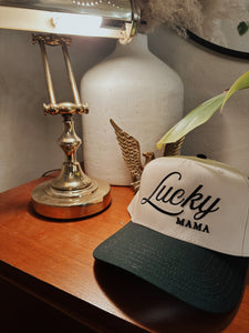 Lucky Mama Embroidered Trucker Hat