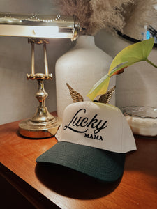 Lucky Mama Embroidered Trucker Hat