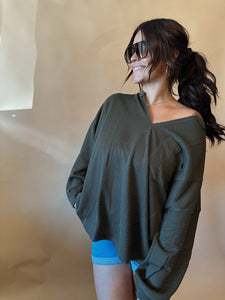 The Jade V-Neck Pullover