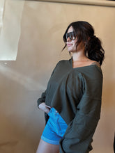 Load image into Gallery viewer, The Jade V-Neck Pullover
