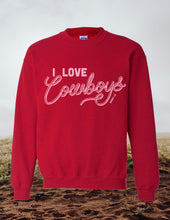 Load image into Gallery viewer, I Love Cowboys Sweatshirt

