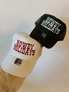 Howdy Holidays Embroidered Trucker Hat