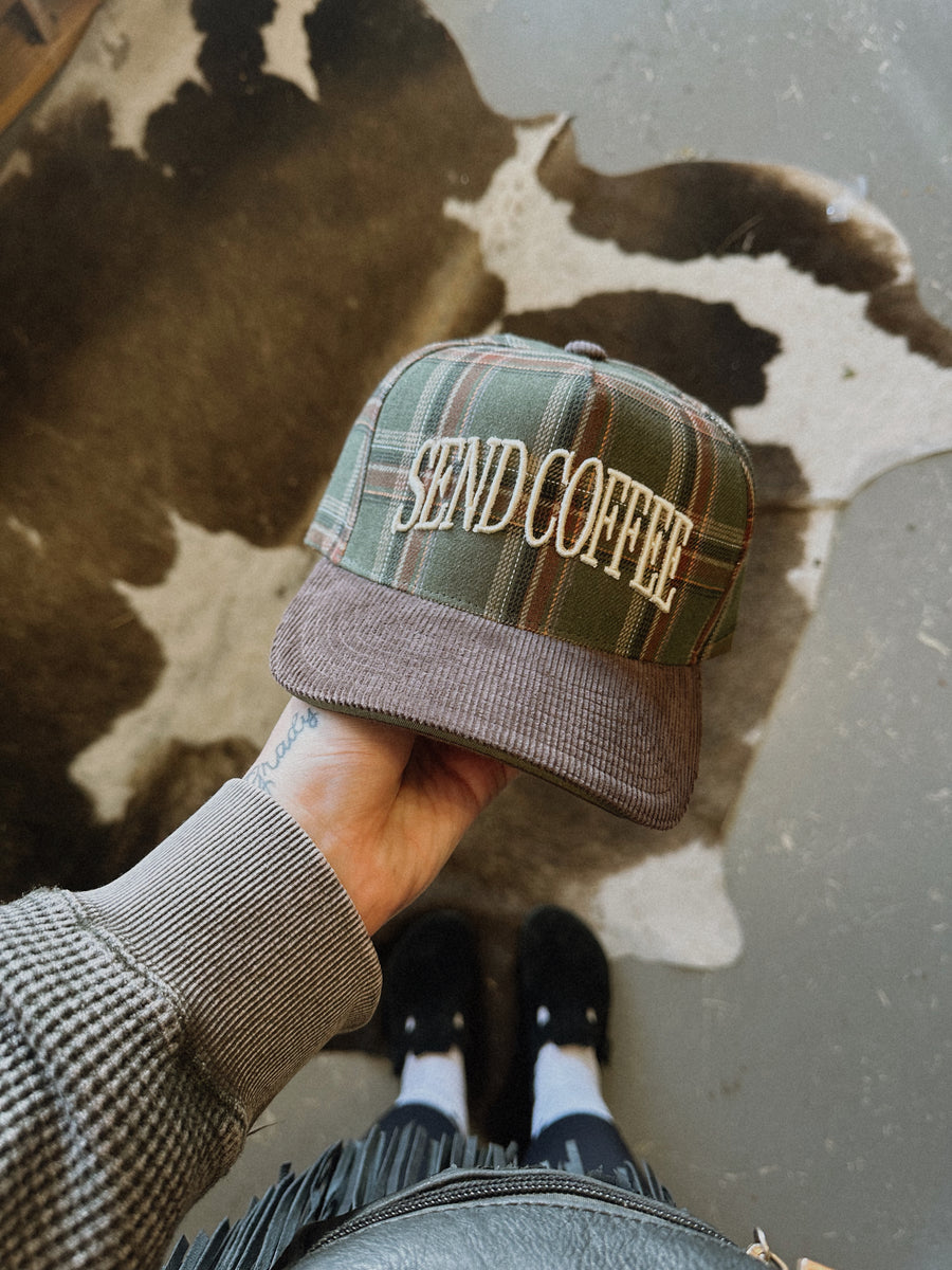 Send Coffee Corduroy Trucker Hat – Grady Ln