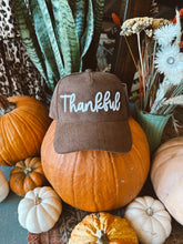 Load image into Gallery viewer, Thankful Corded Trucker Hat
