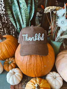 Thankful Corded Trucker Hat