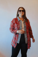 Load image into Gallery viewer, A Denim Flannel Mix Shacket
